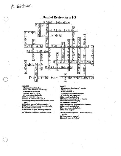 crossword clue prologue